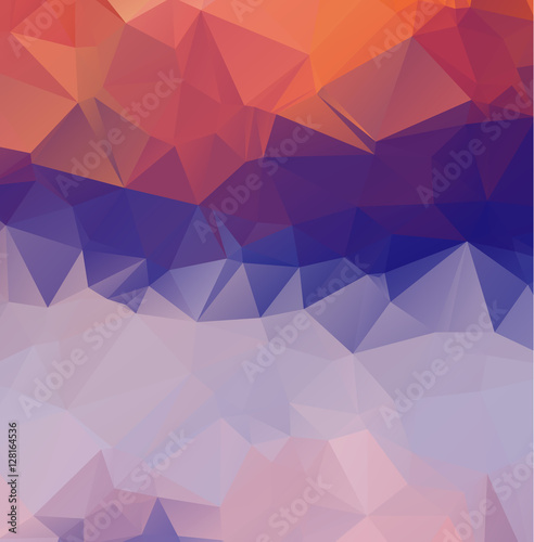 Design polygon multicolor blue and colorful geometric which cons
