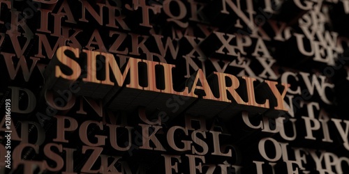 Similarly - Wooden 3D rendered letters/message. Can be used for an online banner ad or a print postcard.