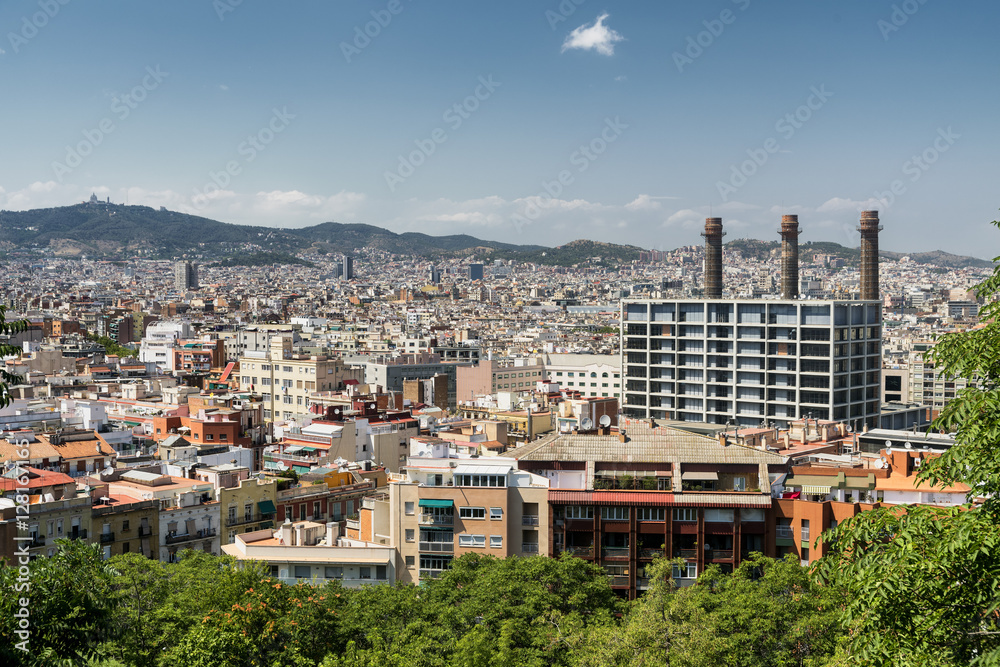 Obraz premium Barcelona (Spain): view from Montjuic