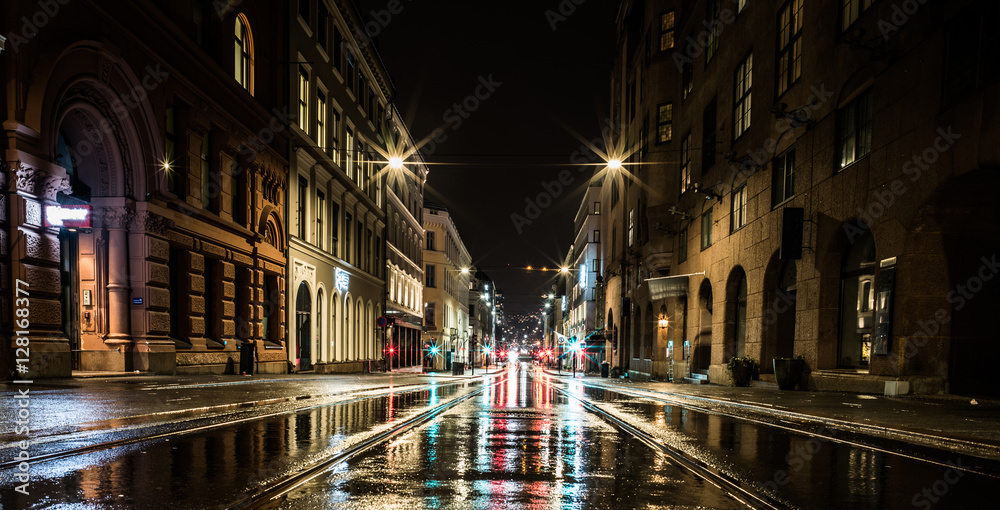 Fototapeta premium Late Night in Oslo
