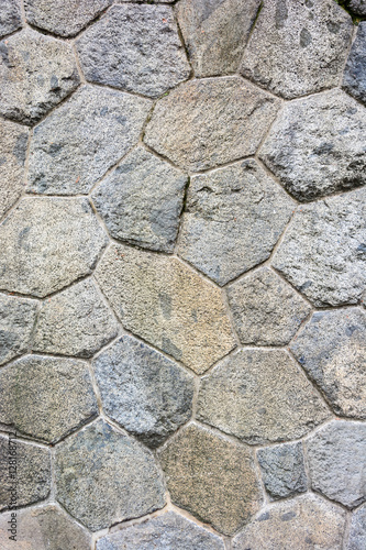 Polygonal texture wall