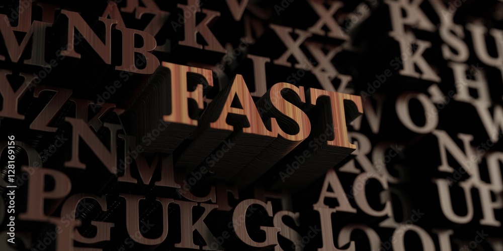 Fast - Wooden 3D rendered letters/message. Can be used for an online banner ad or a print postcard. Fast - Wooden 3D rendered letters/message. Can be used for an online banner ad or a print postcard.