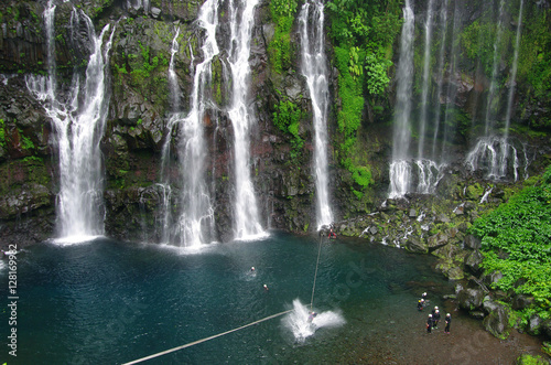 La Réunion - Tyrolienne à la cascade de Grand Galet photo