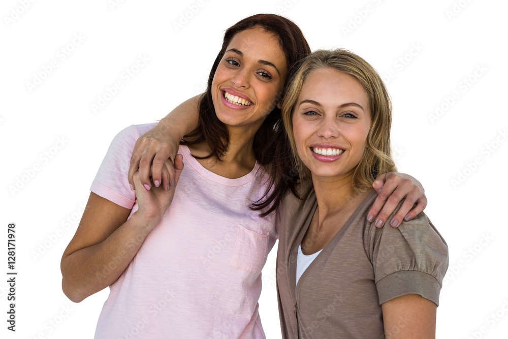 Two girls smiling Two girls smiling
