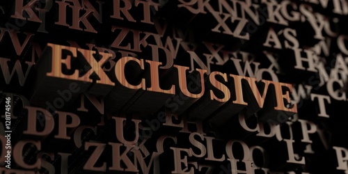 Exclusive - Wooden 3D rendered letters/message. Can be used for an online banner ad or a print postcard.