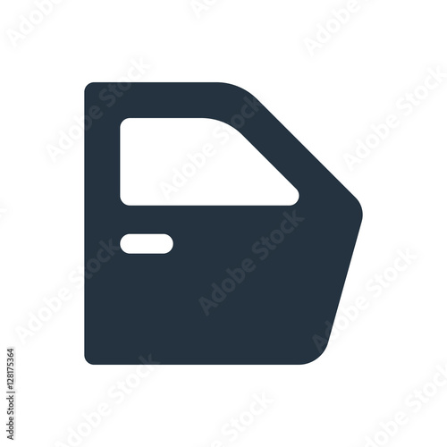 car door isolated icon on white background, auto service, repair