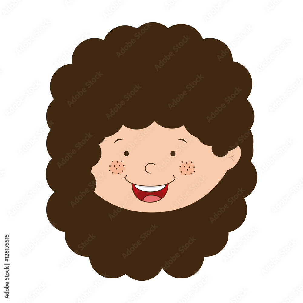 Girl cartoon icon. Kid childhood little people and person theme. Isolated design. Vector illustration Girl cartoon icon. Kid childhood little people and person theme. Isolated design. Vector illustration