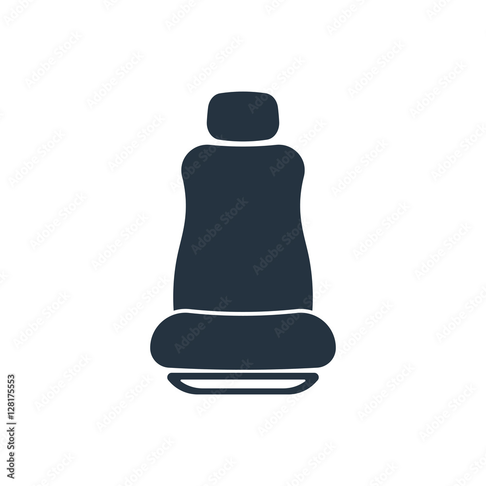 front seat isolated icon on white background, auto service, repa front seat isolated icon on white background, auto service, repa