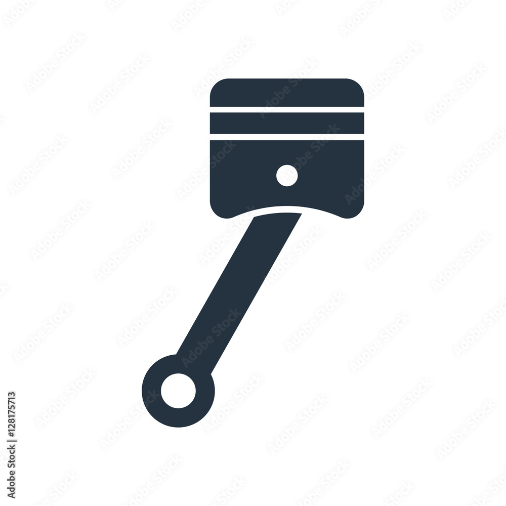 piston isolated icon on white background, auto service, repair, piston isolated icon on white background, auto service, repair,