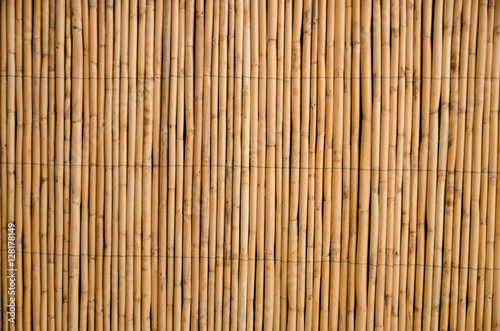 Reed covering showing texture