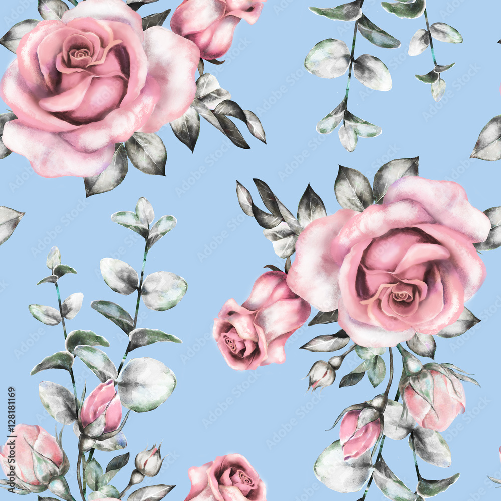 Buy Shabby Chic Painted Floral Wallpaper Pink Flower Girl Online in India   Etsy