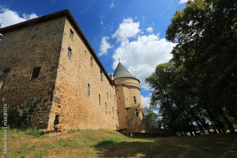 CASTLE OF ROCHECHOUART , HAUTE VIENNE , FRANCE , OCTOBER 2016
