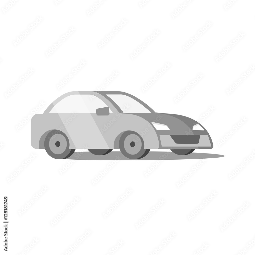 gray car, the icon of the machine, driving machine gray car, the icon of the machine, driving machine