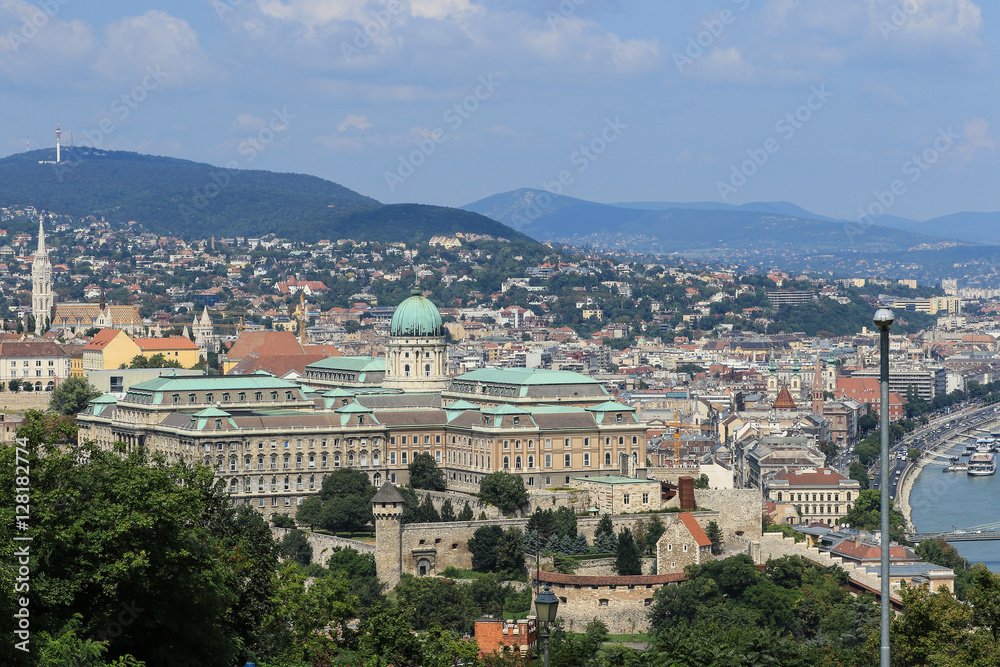 Royal Castle and Buda hills of Budapest