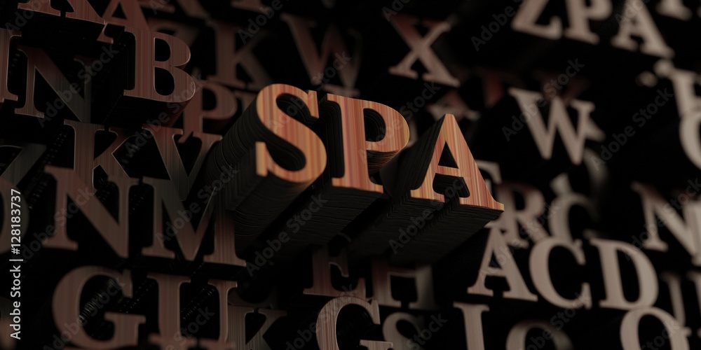 Spa - Wooden 3D rendered letters/message. Can be used for an online banner ad or a print postcard. Spa - Wooden 3D rendered letters/message. Can be used for an online banner ad or a print postcard.