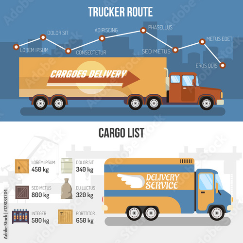 Delivery Trucks Banners