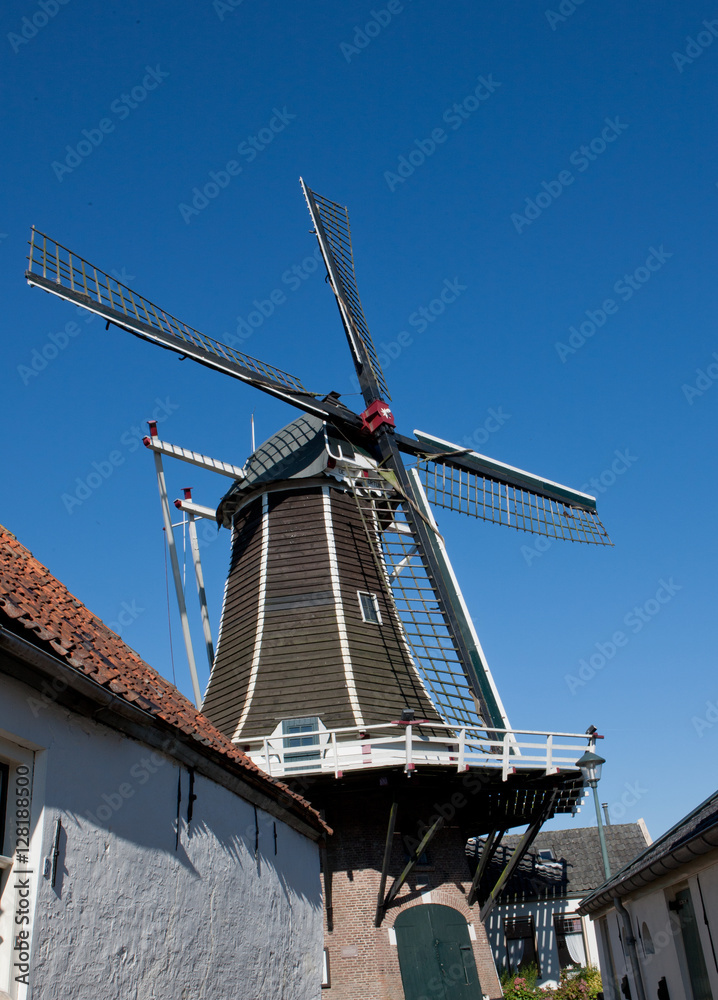 Dutch Windmill. Elburg Netherlands