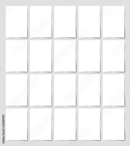 20 pieces blank A4 format sheet of white paper 