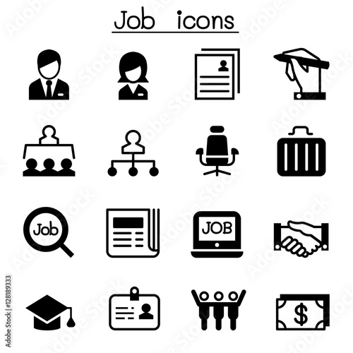 Job & Employment icon set