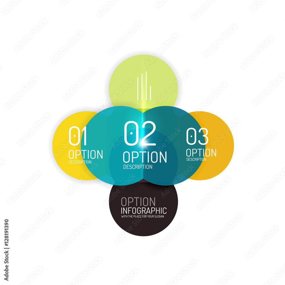 Vector business infographics, option select Vector business infographics, option select