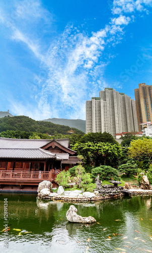 Photography Nan Lian Garden and blue sky