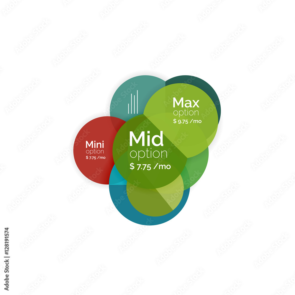 Circle business option diagrams Circle business option diagrams