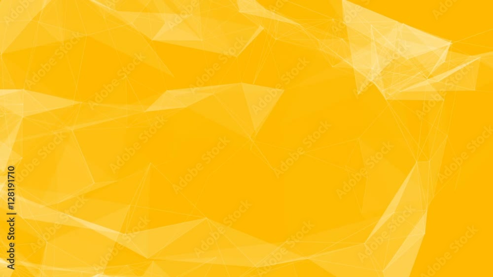 abstract plexus triangle loop background yellow