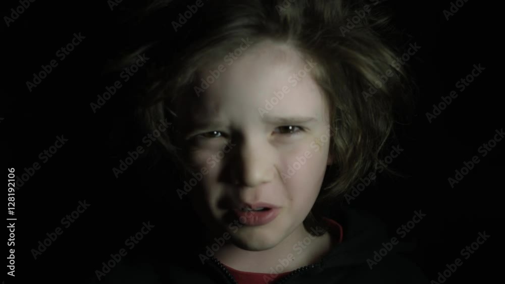 4k shoot of a cute child posing and smiling at camera 4k shoot of a cute child posing and smiling at camera