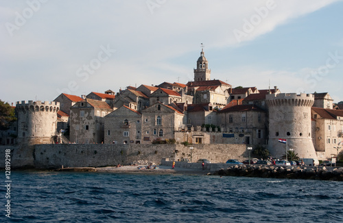Korcula fortress from sea point of view