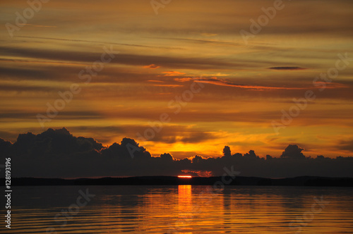 The last sun ray of light