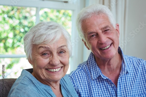 Close-up portrait of senior couple 