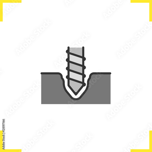 Drilling color icon