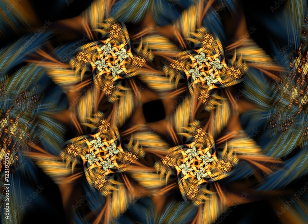 yellow fractal pattern yellow fractal pattern