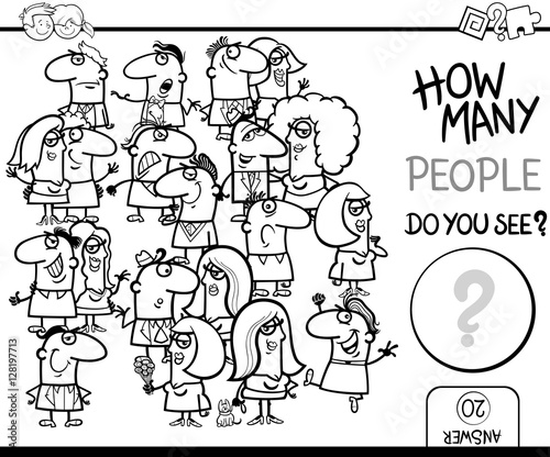counting people game coloring page