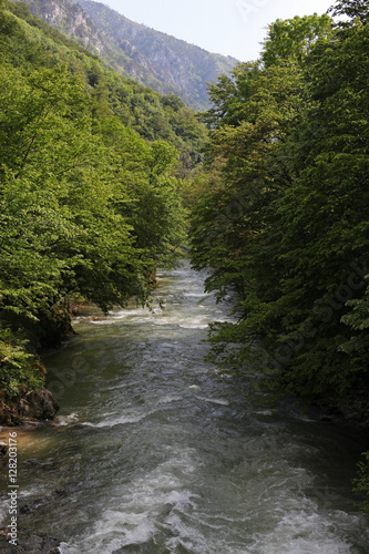 Cerna river, Herculane, Romania