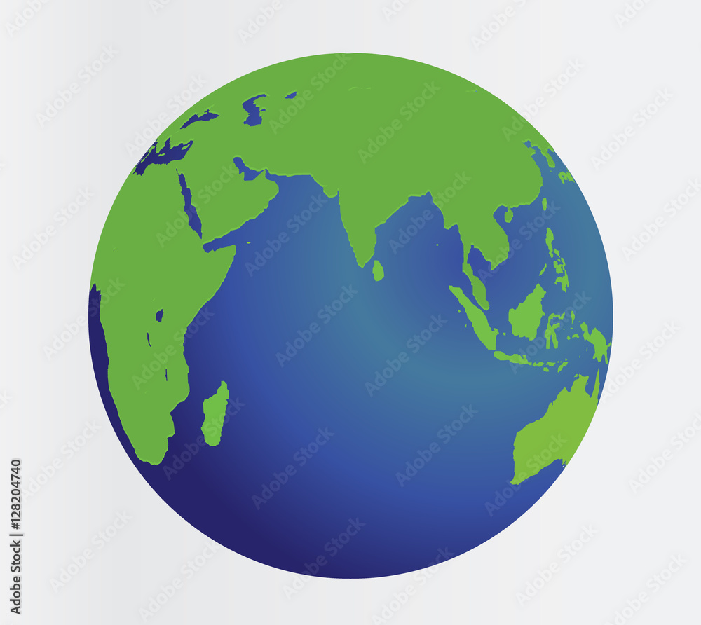 Globe earth vector 