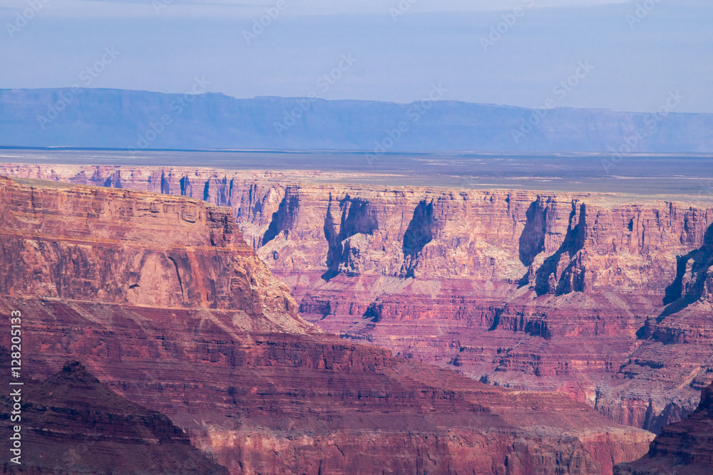 Diving into an amazing view over Grand Canyon, National Park, Colorado, USA Diving into an amazing view over Grand Canyon, National Park, Colorado, USA