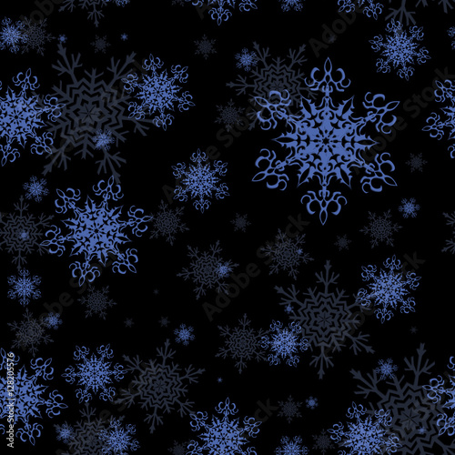 snowflakes seamless pattern