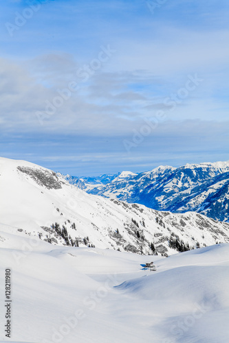 mountain landscape. Beautiful winter landscape © EwaStudio