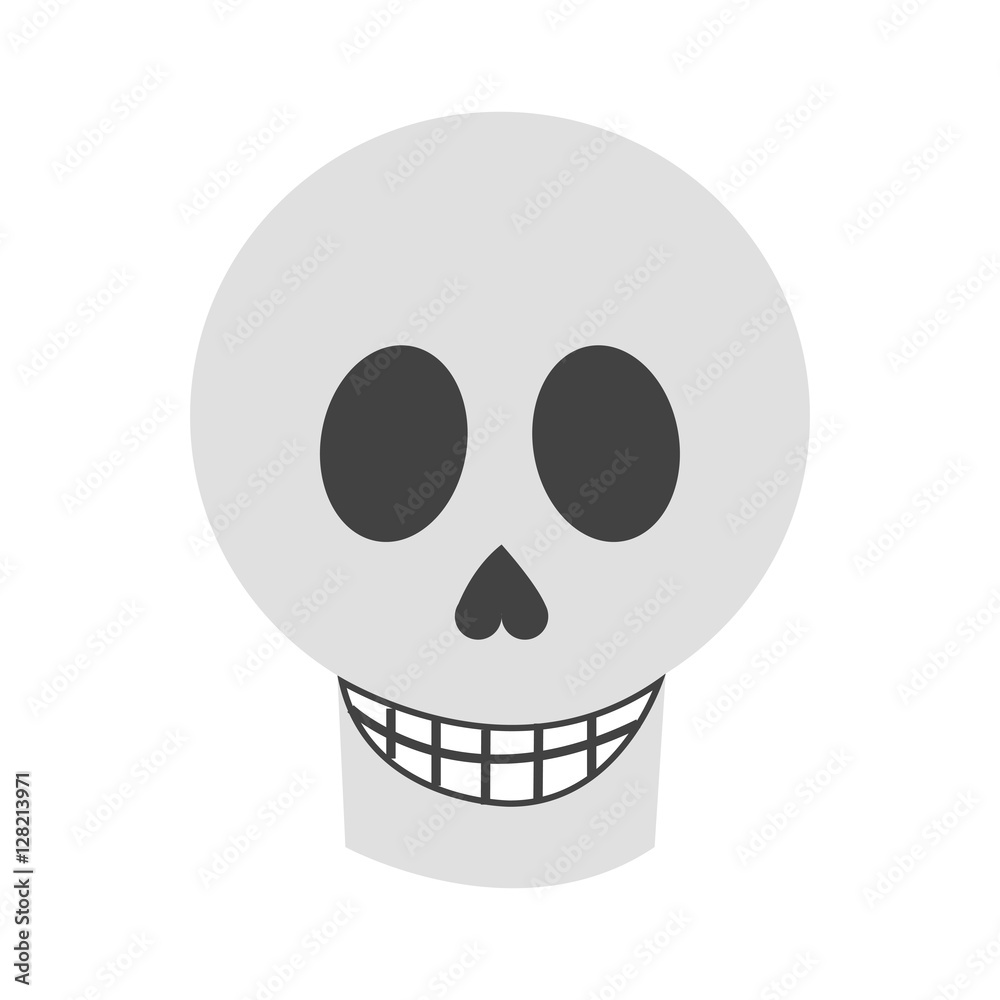 skull icon. Mexican culture landmark and latin theme. Isolated design. Vector illustration skull icon. Mexican culture landmark and latin theme. Isolated design. Vector illustration
