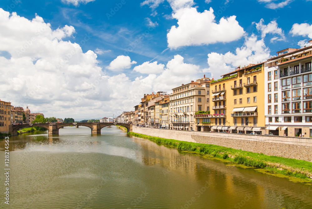 The embankment of river Arno. 