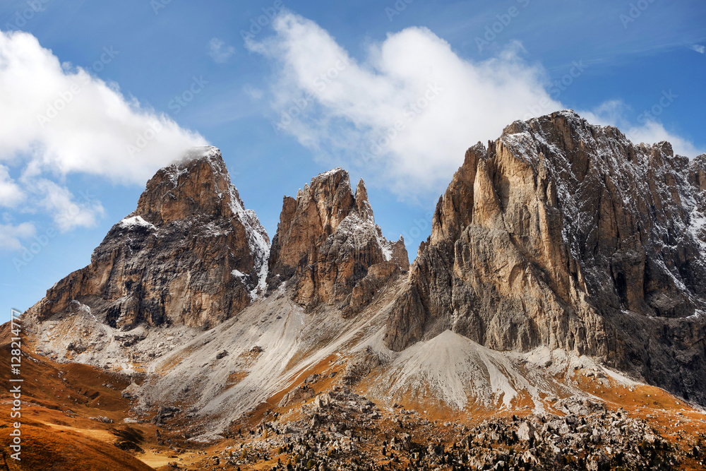 Sassolungo Group, South Tirol, Dolomites Mountains, Italy, Europe