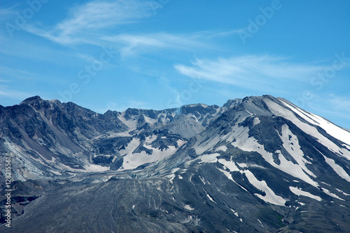 Scenic View of Smoke Rising from Mount St Helens Volcano in Washington