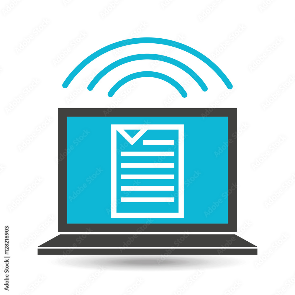 social media laptop document vector illustration eps 10 social media laptop document vector illustration eps 10