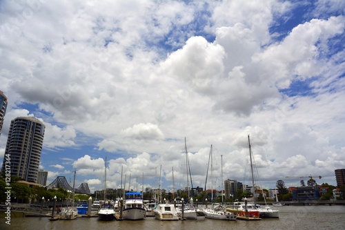 Clouds over Brisbane, Australia.