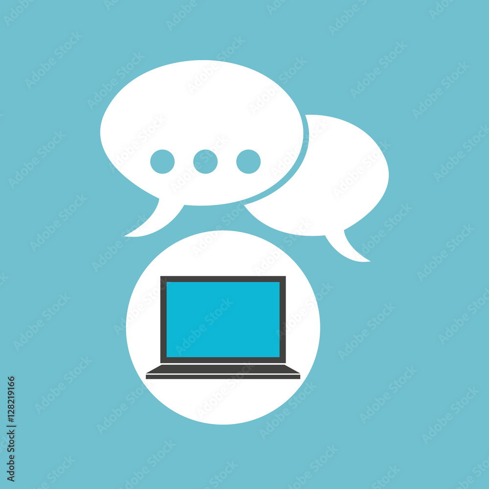 social media laptop bubble speech vector illustration eps 10 social media laptop bubble speech vector illustration eps 10