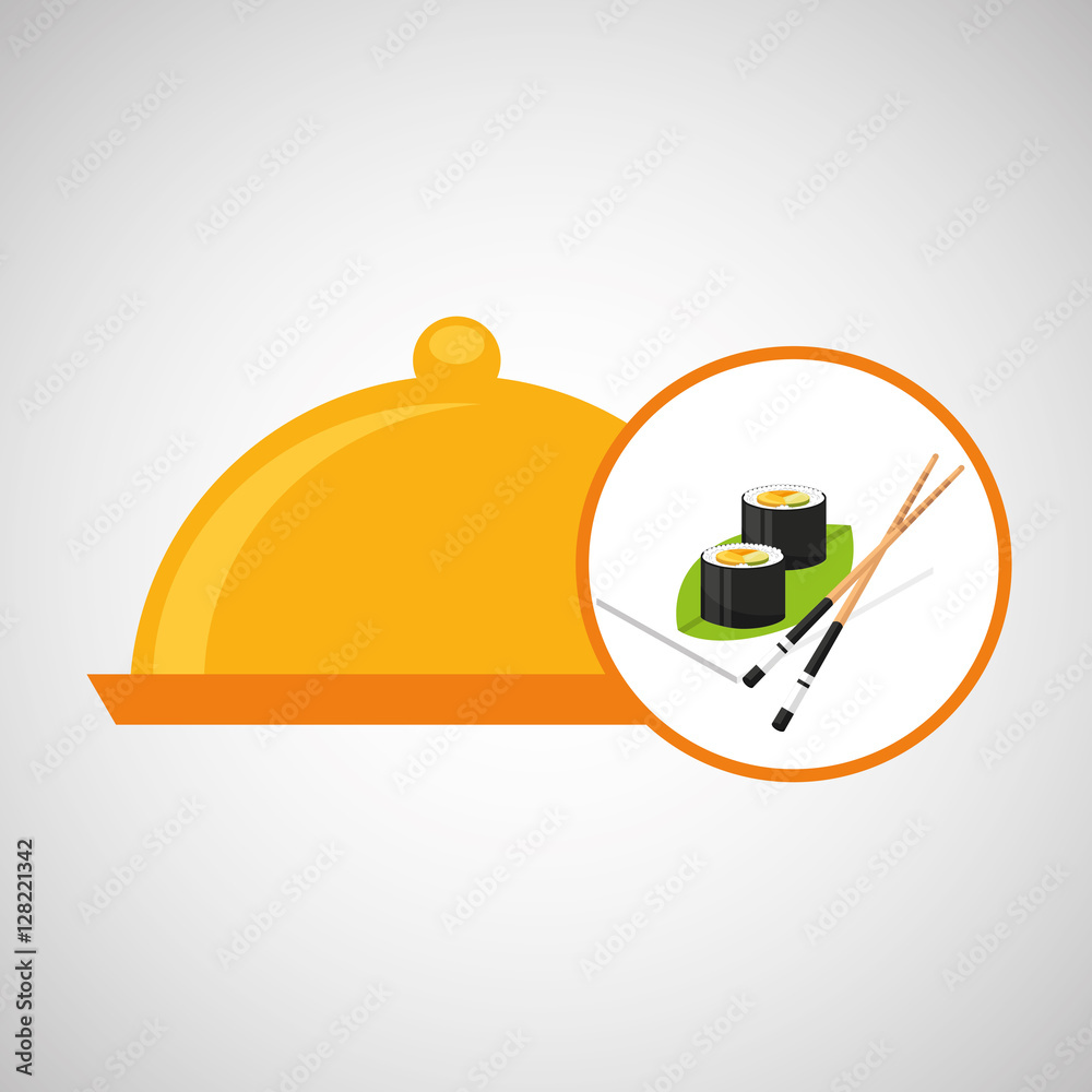 food serving tray sushi design vector illustration eps 10 food serving tray sushi design vector illustration eps 10