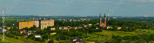 Obraz na płótnie Piekary Śląskie - panorama w salonie