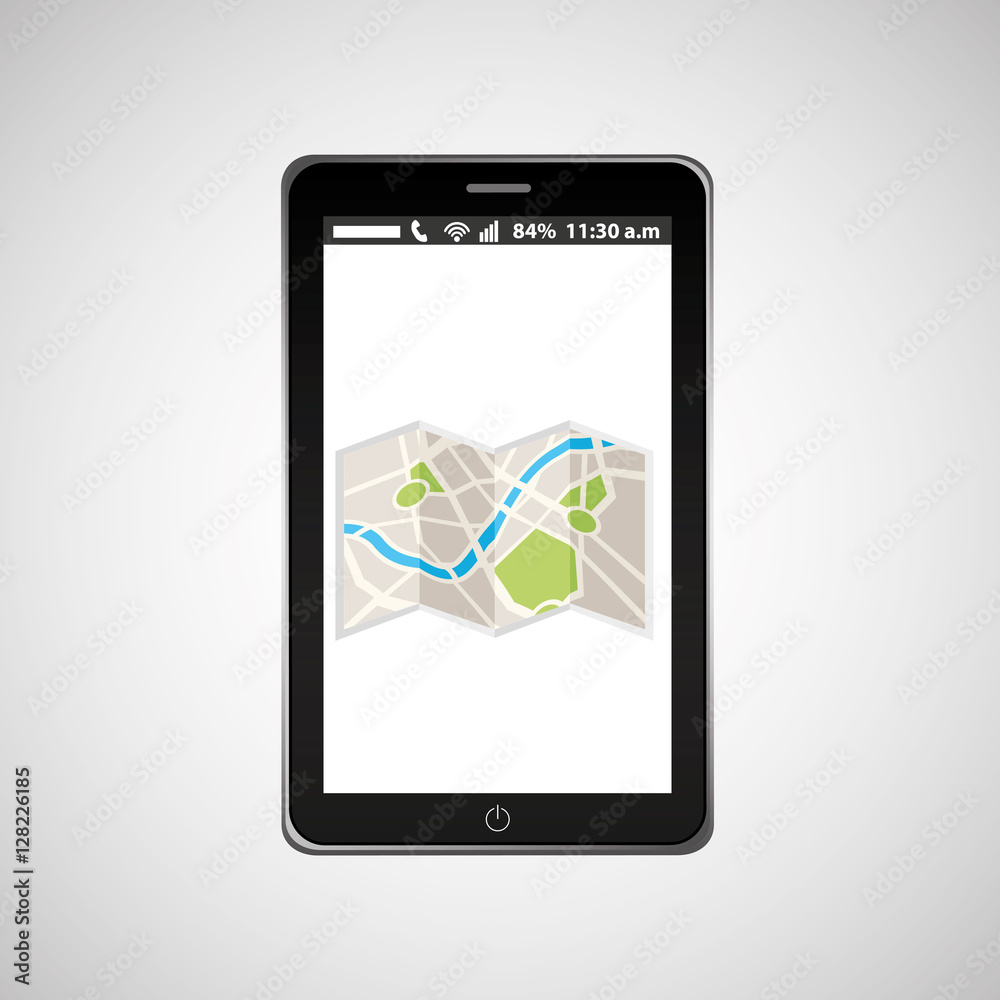 map mobile phone navigation vector illustration eps 10 map mobile phone navigation vector illustration eps 10