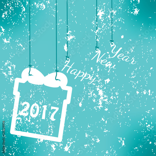 Happy new year 2017 Text Design vector